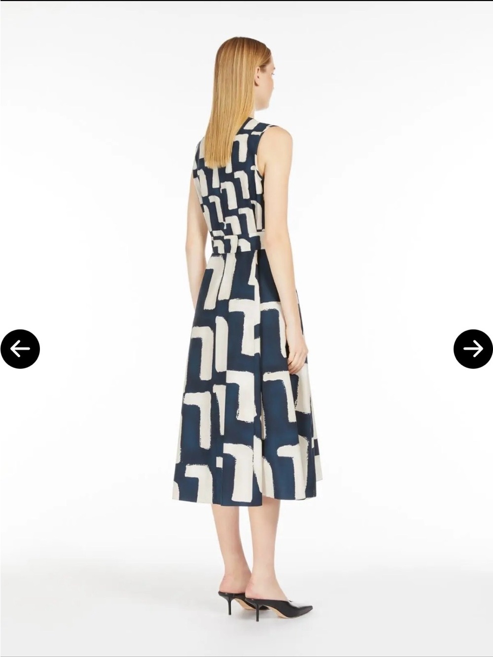 Max Mara-'S Max Mara printed cotton poplin midi dress 6 - Picture 6 of 15